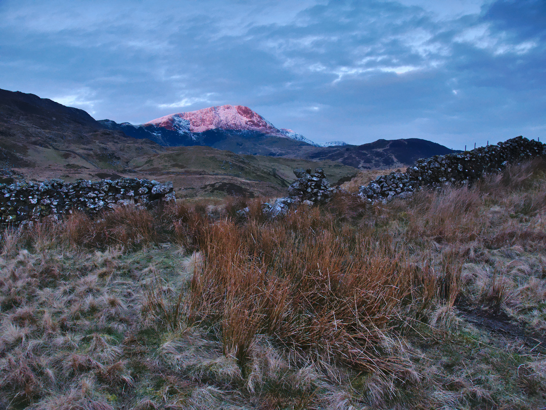 Mynydd Moel & Cadair Idris At Sunrise In Snowdonia