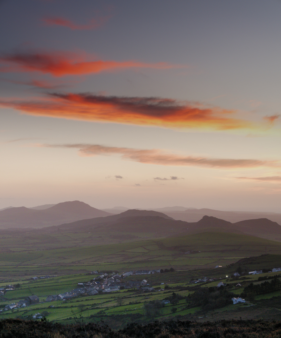 Llithfaen and the Llyn Peninsula at Sunset