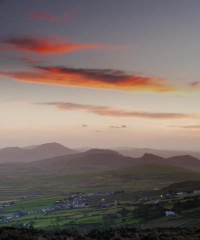 Llithfaen and the Llyn Peninsula at Sunset